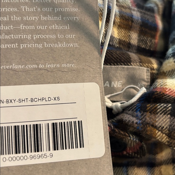 NWT Everlane The Boxy Flannel - Picture 13 of 13